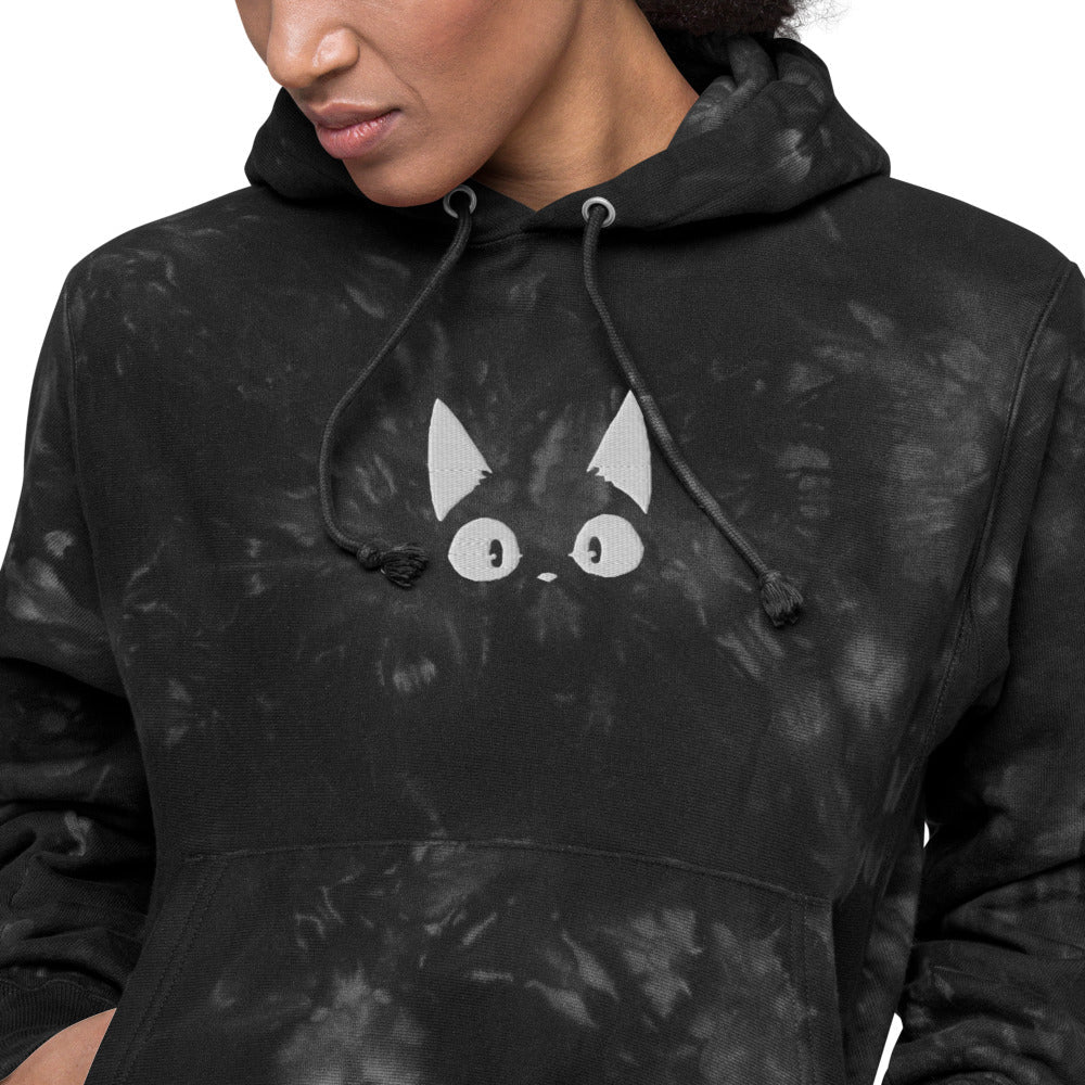 Amazed Cat Tie-Dye Hoodie