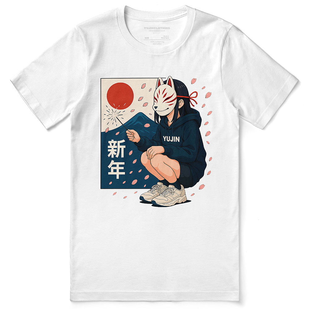 Kitsune Spark Sakura T-Shirt
