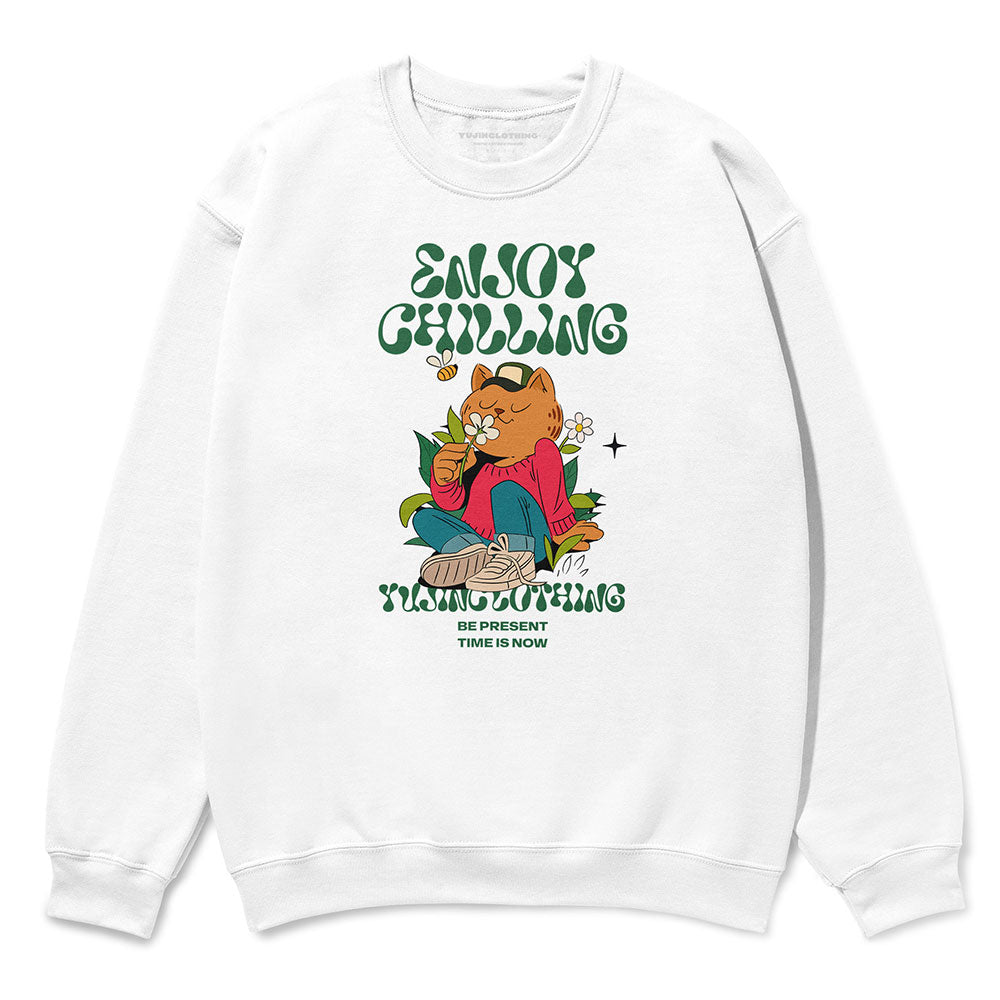 Enjoy Chilling Cat Sweatshirt