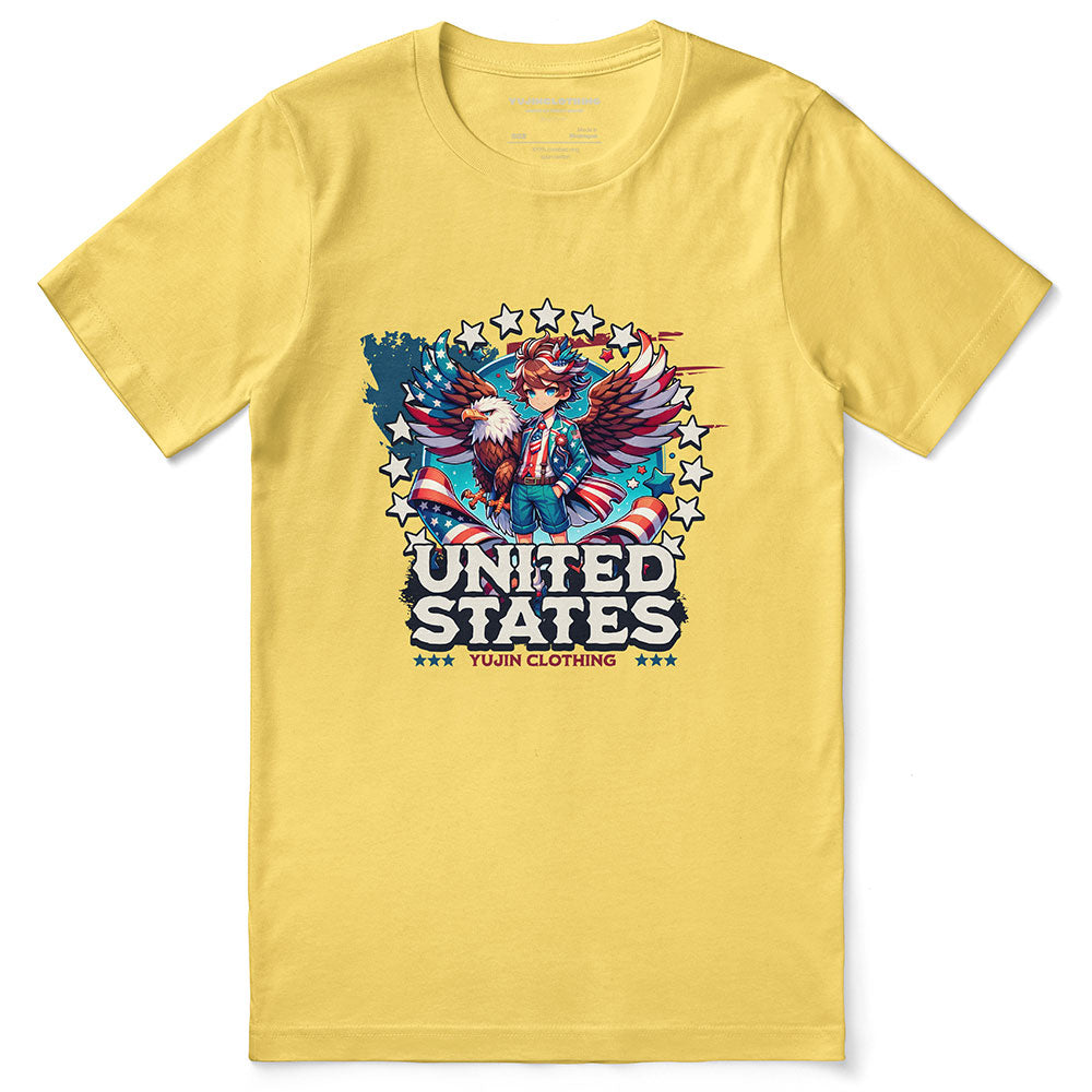 July 4th Eagle And Boy T-Shirt